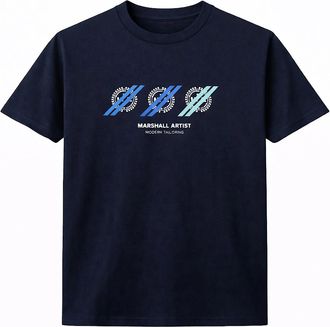 Marshall Artist Mens Marshall Artist Treble T-Shirt Navy - Black - Size: 38