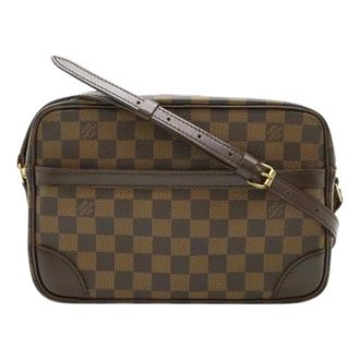 Louis Vuitton Pre-owned Cross Body Bags, female, Brown, Size: ONE SIZE Pre-owned Canvas Cross Body Bag