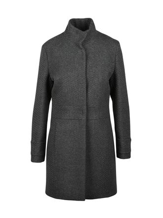 La Kore Dark Grey Wool-Blend Coat
