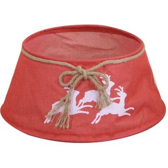 Vacchetti Vacchetti - Funda Para Base De &Aacute;rbol Plegable Reno Rojo Redondo Cm &Oslash;56h25