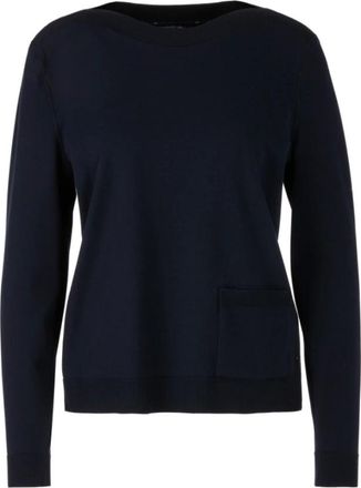 Marc Cain Rethink Together Sweater - Dames - Truien - Blauw - Maat: XS Wol
