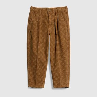 Gucci Kids - Velvet Corduroy Pants, Size 10 years, Brown