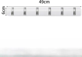 OEM Perchero De Pared, Puerta Flotante, Perchas De Aluminio Que Ahorran Espacio, Ba&ntilde;o, Sombreros, Toallas, Negro Plateado, 3 Ganchos