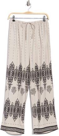 Joie Printed Wide Leg Linen Blend Pants in Paisley Aztec Border Print at Nordstrom Rack, Size X-Small