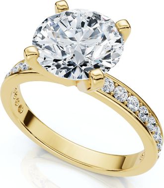 Pompeii3 Certified 2 1/4Ct Cathy Diamond Engagement Ring 14k Gold or Platinum Lab Grown