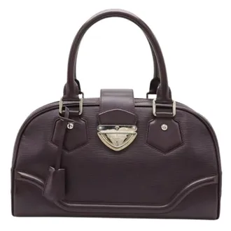 Louis Vuitton Pre-owned Handbags, female, Purple, Size: ONE SIZE Pre-owned Epi Leather Montaigne GM Handbag