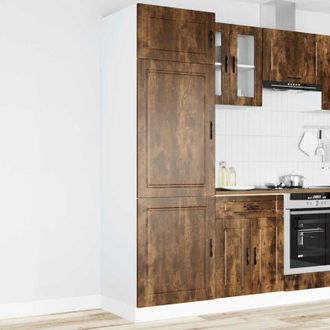 vidaXL Vidaxl - Mueble De Cocina Porto De Madera Contrachapada Roble Ahumado