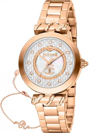 Just Cavalli Womens JC1L257M0045 Ladies Donna Luce Watch and Bracelet Gift Set - Rose Gold - One Size