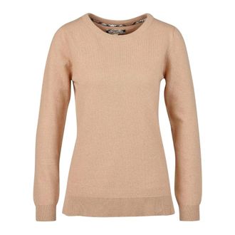 Barbour Ronde Hals Gebreide Kleding - Dames - Ronde hals truien - Beige - M - Katoen - Truien & Vesten
