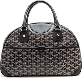 Goyard Black Coated Canvas Boston Bag (Pre-Owned)