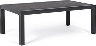 BIZZOTTO Hochwertiger Keramik Outdoor Couchtisch Kledi 120 x 70 cm, Anthrazit
