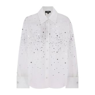Retrof&ecirc;te Dames, Blouses & Shirts, Wit, Maat: M Nylon