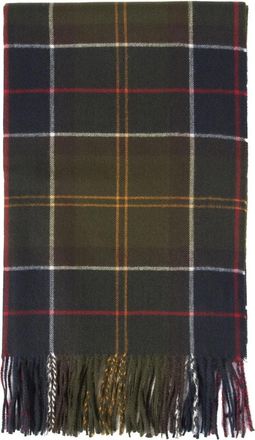 Barbour Middelzware Sjaal met Patroon - unisex - Wintersjaals - Groen - ONE Size - Polyester - Accessoires