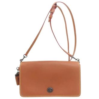 Coach Pre-owned Cross Body Bags, female, Brown, Size: ONE SIZE Pre-owned Shoulder Bag