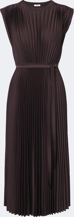 Joseph Vestido midi Volta plisado