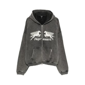 Represent Zip-throughs, male, Gray, Size: XL Zip-Through Hoodie