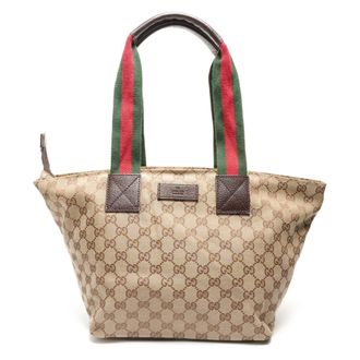 Gucci Gg Canvas Beige Gg Canvas Tote Bag (Pre-Owned)