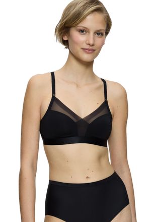 Triumph B&uuml;gelloser BH TRIUMPH Shape Smart, Damen, Gr. 1, N-Gr, schwarz, Microtouch, Obermaterial: 69% Polyamid, 31% Elasthan, unifarben, BHs B&uuml;gelloser BH, gl