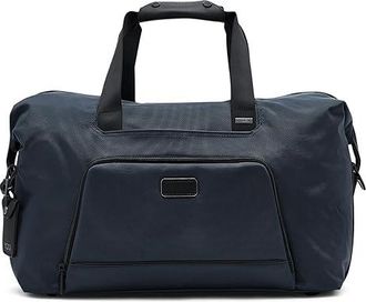 Tumi Double Expansion Duffel Duffel Bags Navy, Leather/Nylon