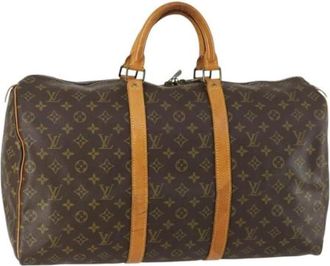 Louis Vuitton Pre-owned Weekend Bags, female, Brown, Size: ONE SIZE Pre-owned Weekend Bag