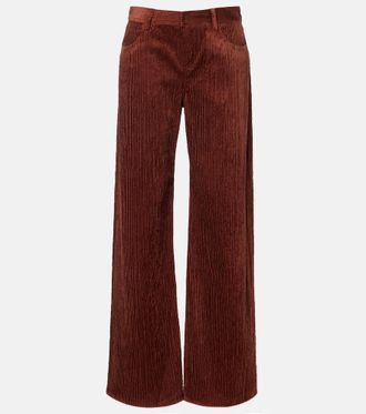Magda Butrym Pantaloni a gamba larga in velluto a coste