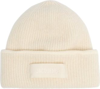 Jacquemus Le Bonnet Gros Grain Alpaca-blend Beanie - Off White - One Size