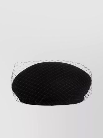 Maison Michel new bonnie veil round shape hat