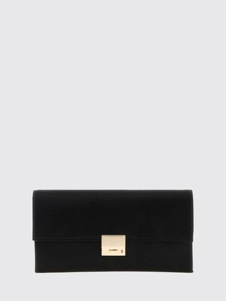 Tom Ford Rectangular Silk Clutch with Metallic Snap Closure and Engraved Logo