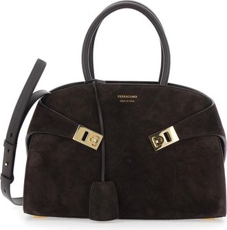 Ferragamo Brown Hug Medium Satchel