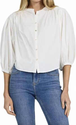 Dear John Denim Wilma Button Top In White