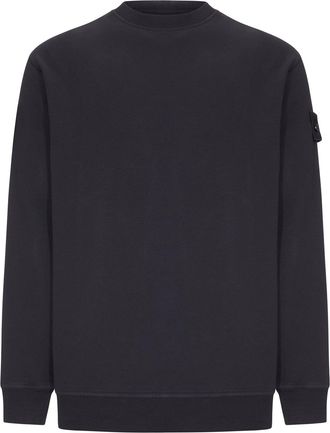 Stone Island CREW NECK SWEATSHIRT IN STRETCH COTTON - Stone Island - Man