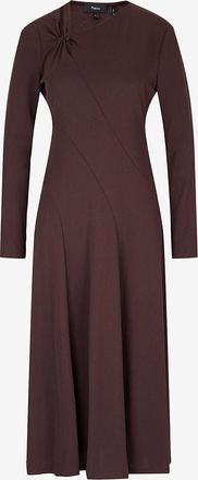 Theory Asymmetrisches ausgestelltes Midi-Kleid aus Jersey