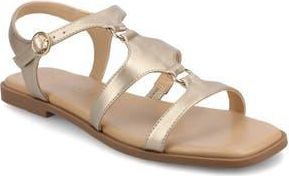 Journee Collection Briley Flat Sandal in Gold Sandal at Nordstrom Rack, Size 9.5