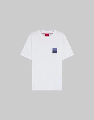 HUGO BOSS Mens HUGO Dapusi T-Shirt, White - Size: 38