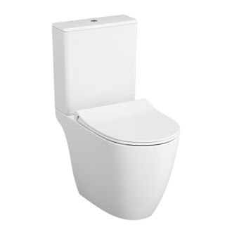 Vitra Inodoro De Pie Vitra Sento Compacto Sin Reborde + Asiento De Cierre Suave