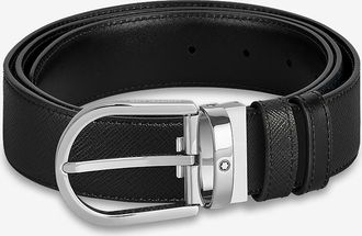 Montblanc Wendbarer Lederg&uuml;rtel mit Hufeisenschnalle - 35 mm