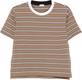 Brunello Cucinelli Brunello Cucinelli Gestreiftes Baumwoll-T-Shirt