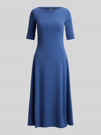 Lauren Ralph Lauren Regular Fit Jersey-Kleid aus Baumwoll-Mix Modell MUNZIE in Blau, Gr&ouml;&szlig;e XXL