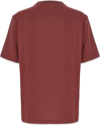 Brunello Cucinelli Mens Multicolor Cotton T-Shirt
