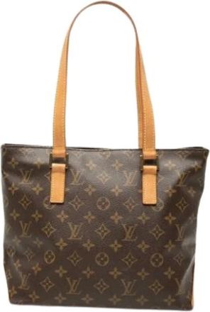 Louis Vuitton Pre-owned Vintage Tote Bag - Dames - Vintage Shopper - Bruin - ONE Size - Leer - Vintage