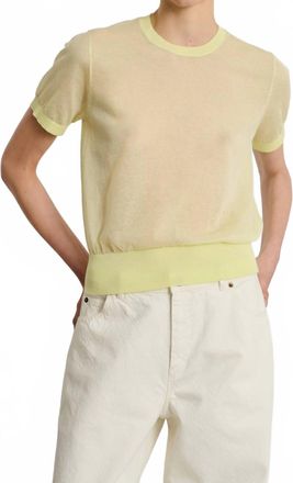 SOEUR Dua Top In Jaune Acide