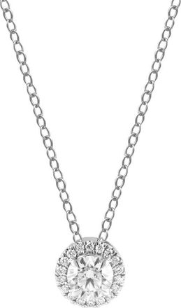 Grown Brilliance 14KT White Gold 1.00 Carat Lab Grown Diamond Pendant Necklace for Women