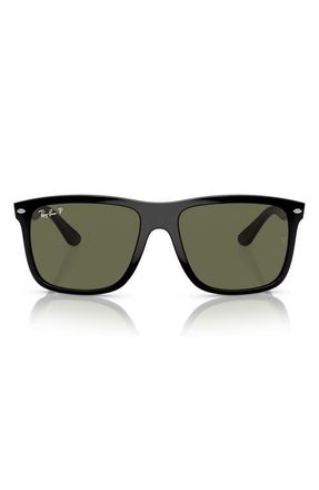 Ray-Ban 57mm Polarized Square Sunglasses in Black at Nordstrom