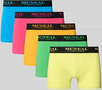 Mc Neal Slim Fit Trunk mit Logo-Detail im 5er-Pack in Neon Gruen, Gr&ouml;&szlig;e XXL