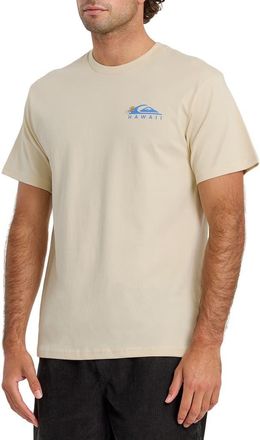 Quiksilver HI Tube Time Cotton Graphic T-Shirt in Bone White at Nordstrom, Size Xx-Large