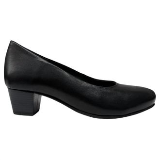 Wolky Womens Heathrow Leather Pump Shoe In Black