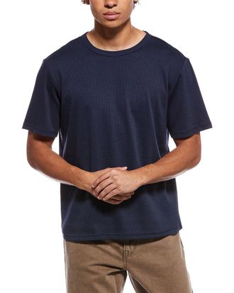 Slate & Stone Crochet Knit Stripe T-Shirt