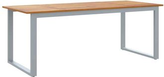 vidaXL Mesa De Comedor De Jard&iacute;n Gris 200 X 90 X 75 Cm Vidaxl