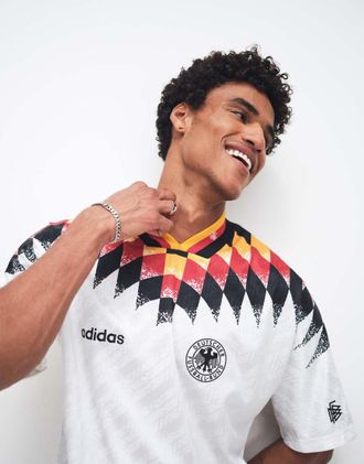 adidas adidas Football Germany 94 maglia bring back con stampa bianca-Bianco