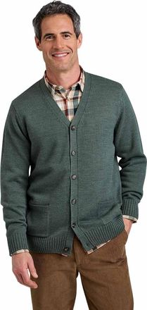 Tootal Mens Chunky Knit Wool Blend Cardigan Classic Button Up Style Forest Green 3XL